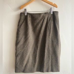 Vintage Ann Taylor houndstooth skirt